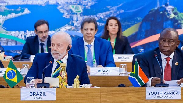 Presidente da República, Luiz Inácio Lula da Silva, na Cúpula dos Líderes do G20, no Rio de Janeiro - Sputnik Brasil