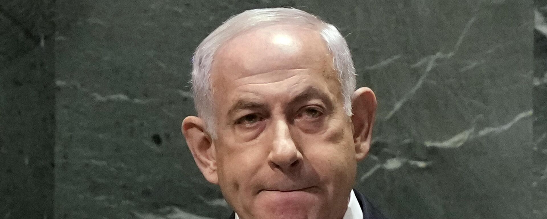 O primeiro-ministro de Israel, Benjamin Netanyahu, em discurso na 79ª sessão da Assembleia Geral das Nações Unidas, em 27 de setembro de 2024 - Sputnik Brasil, 1920, 15.02.2025