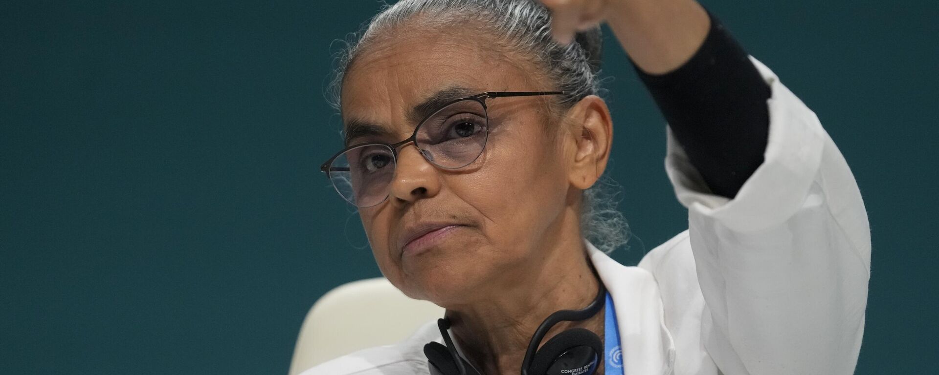 Marina Silva fala durante coletiva na COP29, em Baku. Azerbaijão, 23 de novembro de 2024 - Sputnik Brasil, 1920, 22.09.2025