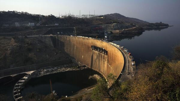 Muro da represa no Lago Kariba em Siavonga, Zâmbia. 2024. - Sputnik Brasil