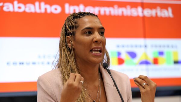 Anielle Franco participa do lançamento do Plano de Comunicação pela Igualdade Racial. Brasília (DF), 3 de dezembro de 2024 - Sputnik Brasil