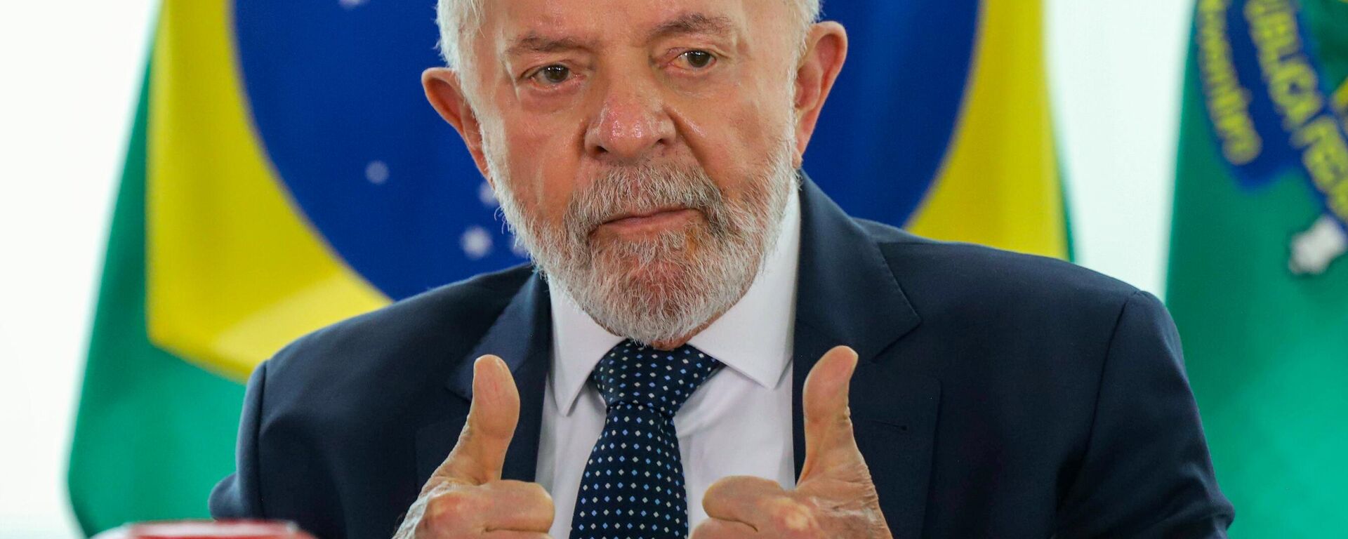 O presidente Luiz Inácio Lula da Silva participa da cerimônia de assinatura de aditivo para obras da Transnordestina, em Brasília (DF), em 28 de novembro de 2024 - Sputnik Brasil, 1920, 12.12.2024