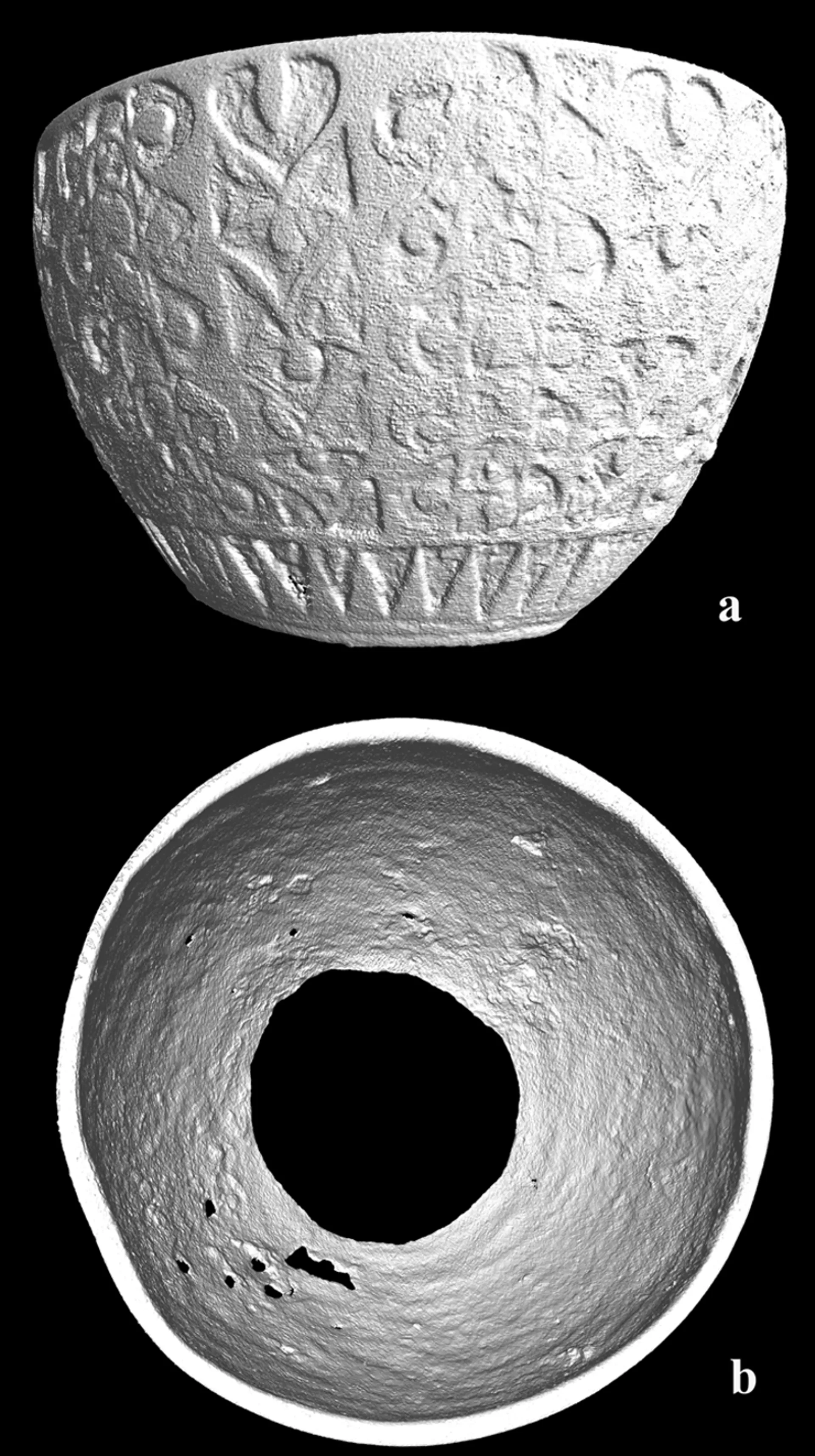 Visão de digitalização 3D do cálice encontrado no túmulo em Scremby, Lincolnshire, Inglaterra - Sputnik Brasil, 1920, 11.12.2024