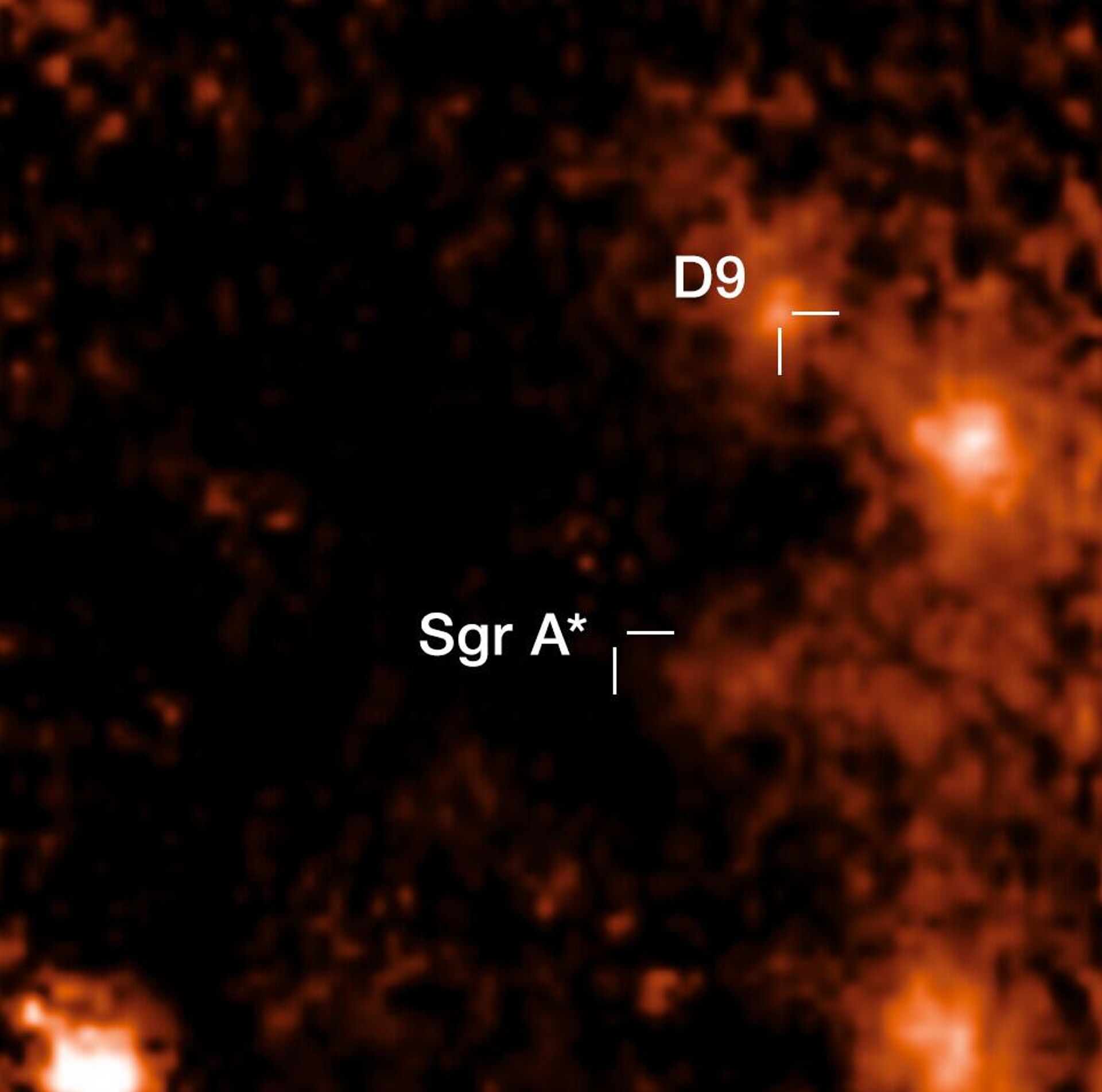 D9 - primeiro par de estrelas encontrado perto do Sagitário A*, um buraco negro supermassivo no centro da Via Láctea - Sputnik Brasil, 1920, 18.12.2024