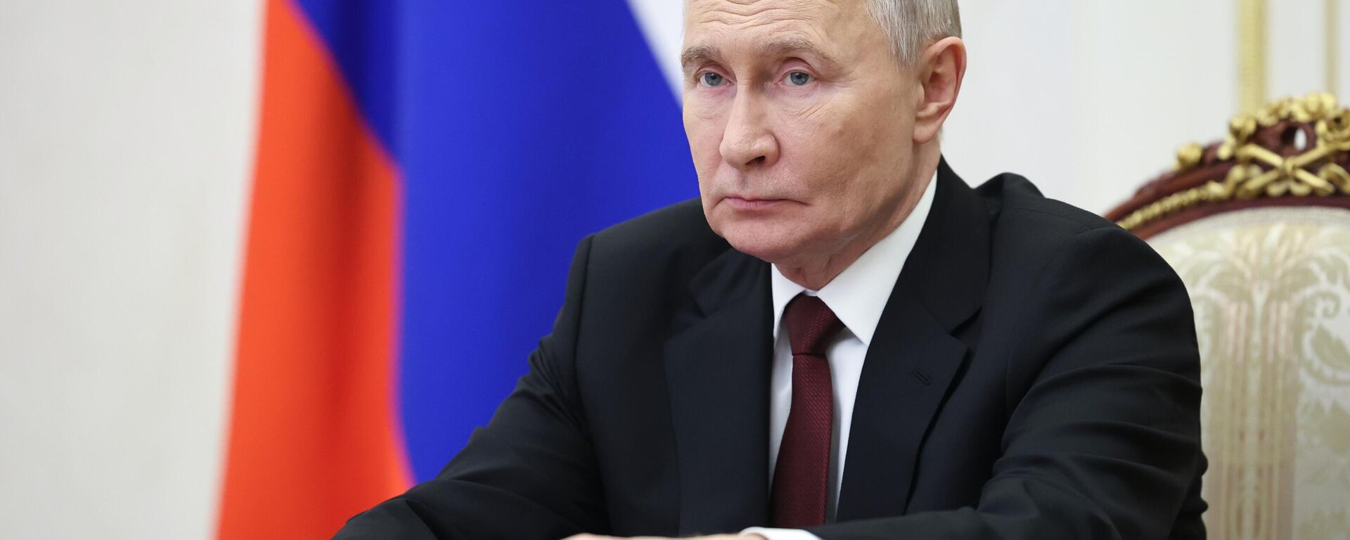 Reunião de trabalho do Presidente Vladimir Putin com o Presidente da Duma Estatal da Federação da Rússia V. Volodin - Sputnik Brasil, 1920, 05.03.2026