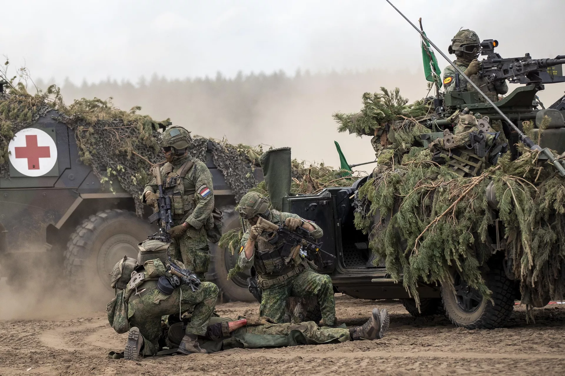 Soldados alemães participam do exercício militar internacional de nível de divisão lituano-alemão Grand Quadriga 2024 em Vilnius, Lituânia, em 29 de maio de 2024 - Sputnik Brasil, 1920, 26.12.2024