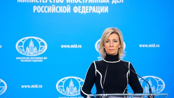 Representante oficial do Ministério das Relações Exteriores da Rússia, Maria Zakharova - Sputnik Brasil