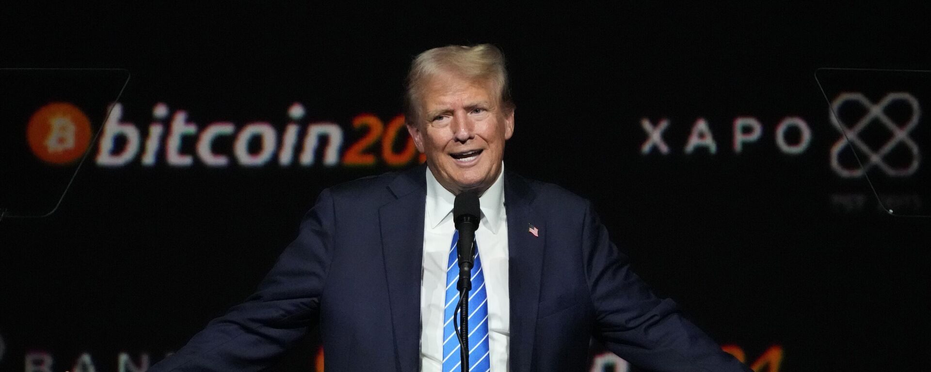 Donald Trump discursa na Conferência Bitcoin 2024, em Nashville, Tennessee. EUA, 27 de julho de 2024 - Sputnik Brasil, 1920, 22.01.2025