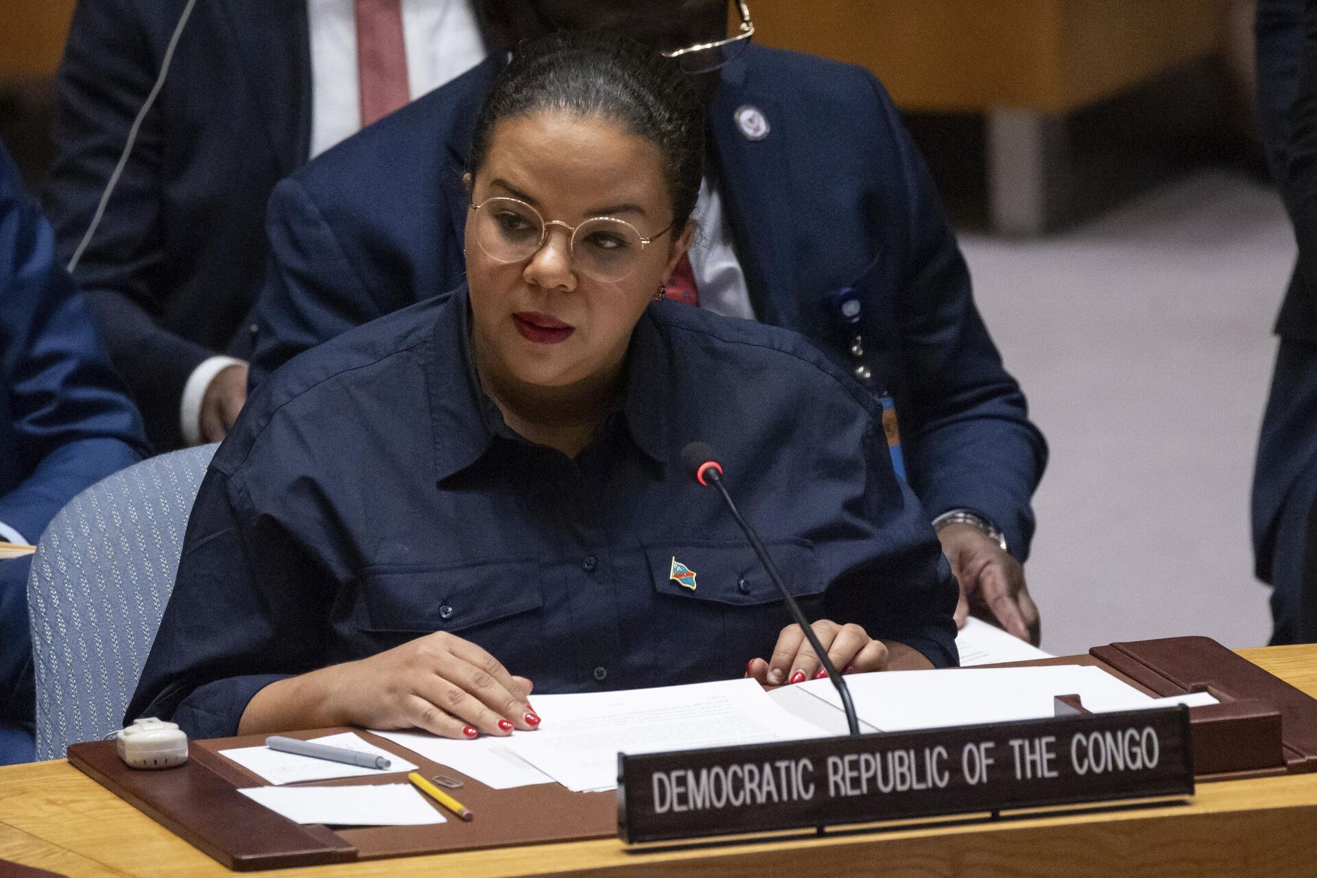 A ministra de Estado da República Democrática do Congo, ministra das Relações Exteriores, Cooperação Internacional e Francofonia, Thérèse Kayikwamba Wagner, discursa durante uma reunião do Conselho de Segurança na sede das Nações Unidas, 26 de janeiro de 2025. - Sputnik Brasil, 1920, 26.01.2025