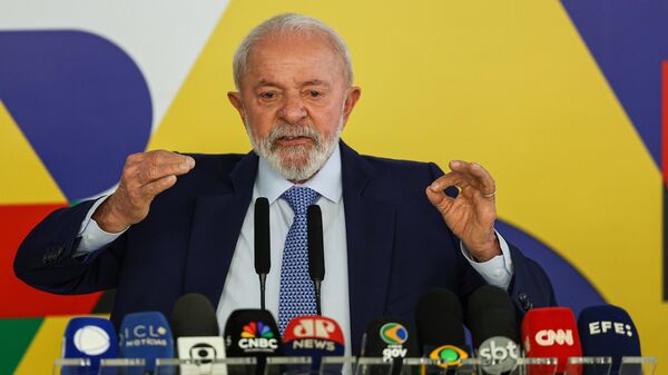 Lula concede coletiva em Brasília (DF). Brasil, 30 de janeiro de 2025 - Sputnik Brasil