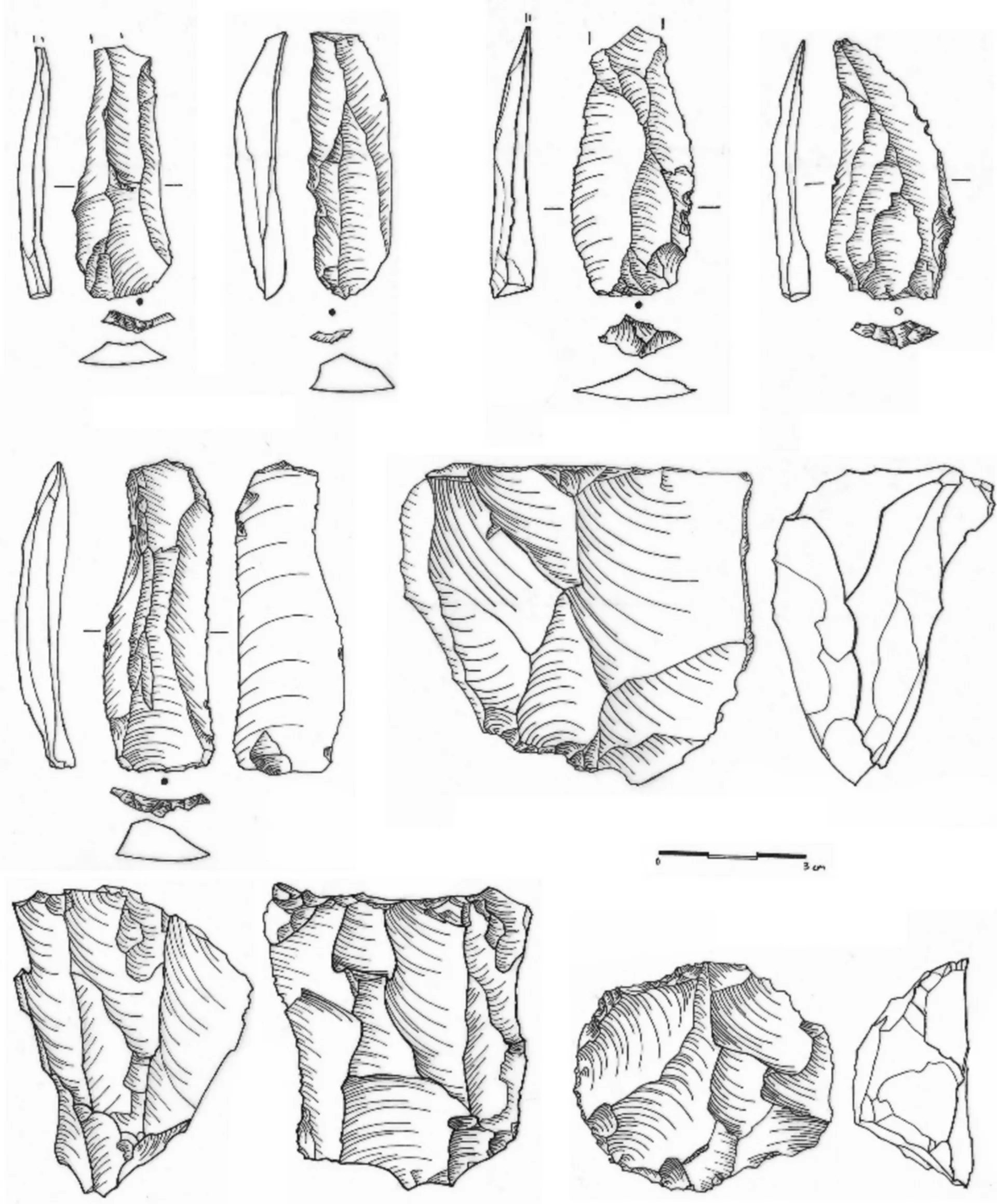 Amostras de lâminas de pedra de 80.000 anos encontradas em Jebel Faya - Sputnik Brasil, 1920, 21.02.2025