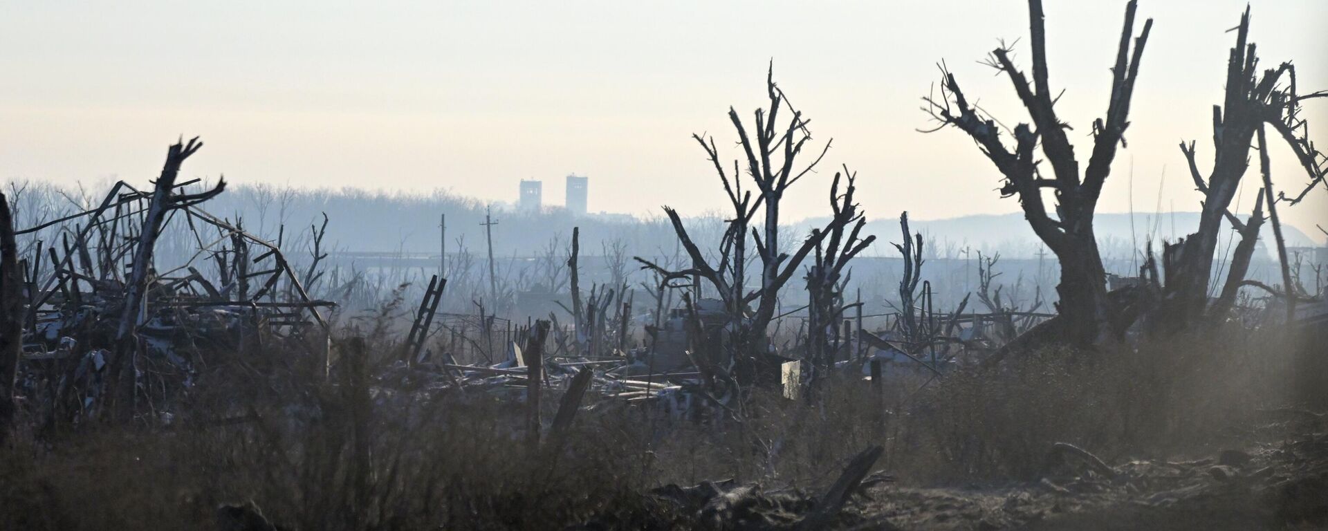 Destruições na direção de Krasnoarmeisk (Pokrovsk, na denominação ucraniana) na operação militar especial. - Sputnik Brasil, 1920, 30.01.2026