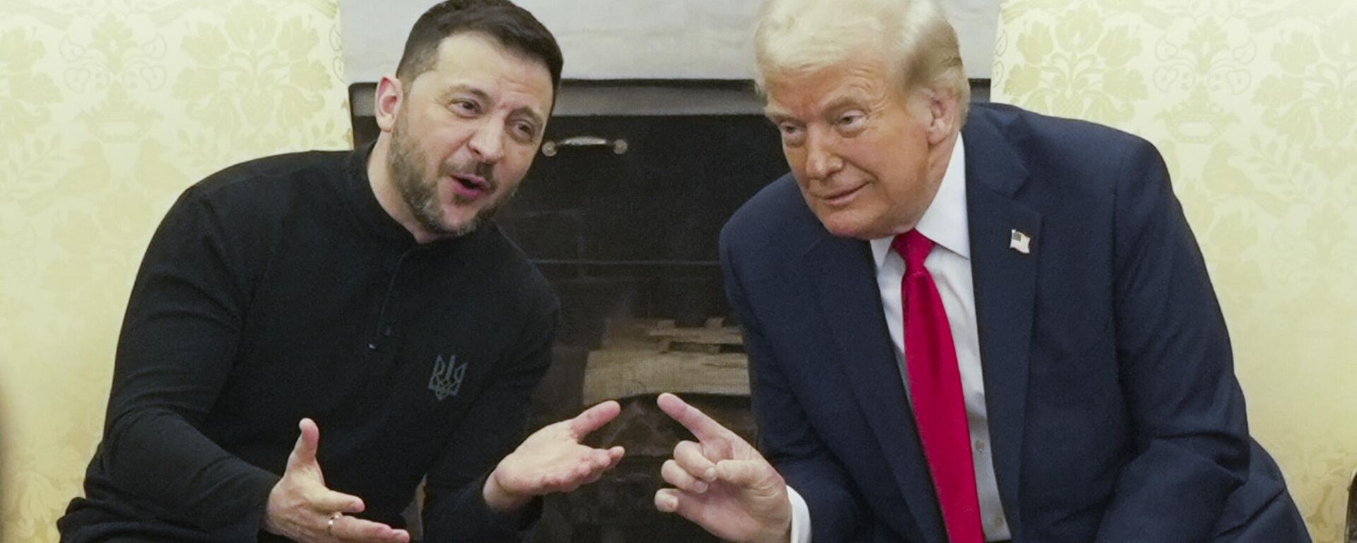 Vladimir Zelensky e Donald Trump durante reunião na Casa Branca em 28 de fevereiro de 2025 - Sputnik Brasil, 1920, 30.04.2025