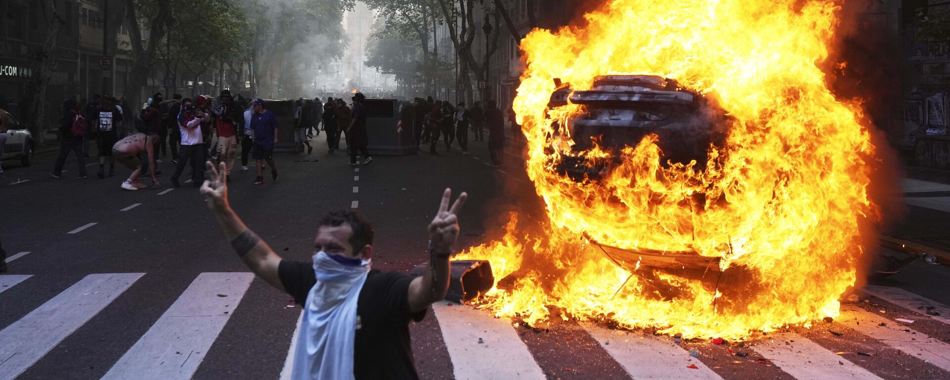 Protestos em Buenos Aires contra o presidente argentino Javier Milei. - Sputnik Brasil, 1920, 14.03.2025