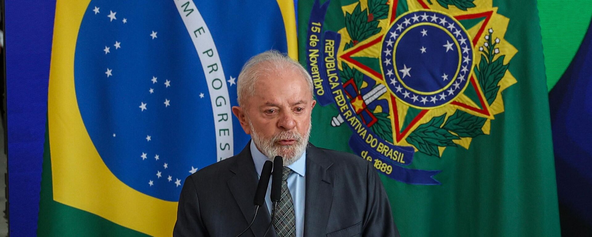 O presidente Luiz Inácio Lula da Silva participa da cerimônia de lançamento do programa Crédito do Trabalhador - Sputnik Brasil, 1920, 22.03.2025