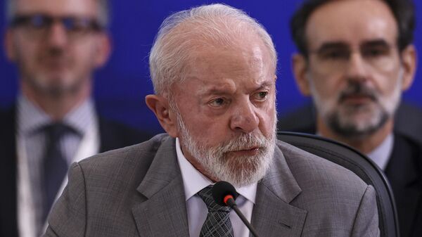 Lula participa da sessão especial de abertura da primeira reunião de sherpas da presidência brasileira do BRICS, no Palácio Itamaraty, em Brasília (DF). Brasil, 26 de fevereiro de 2025 - Sputnik Brasil