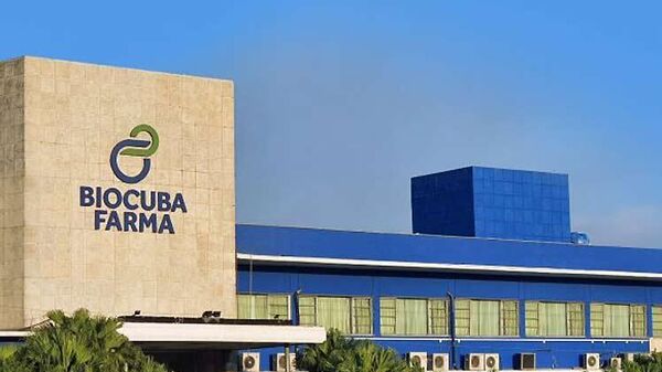Fachada da sede da BioCubaFarma, em Havana. Cuba, 15 de janeiro de 2025 - Sputnik Brasil