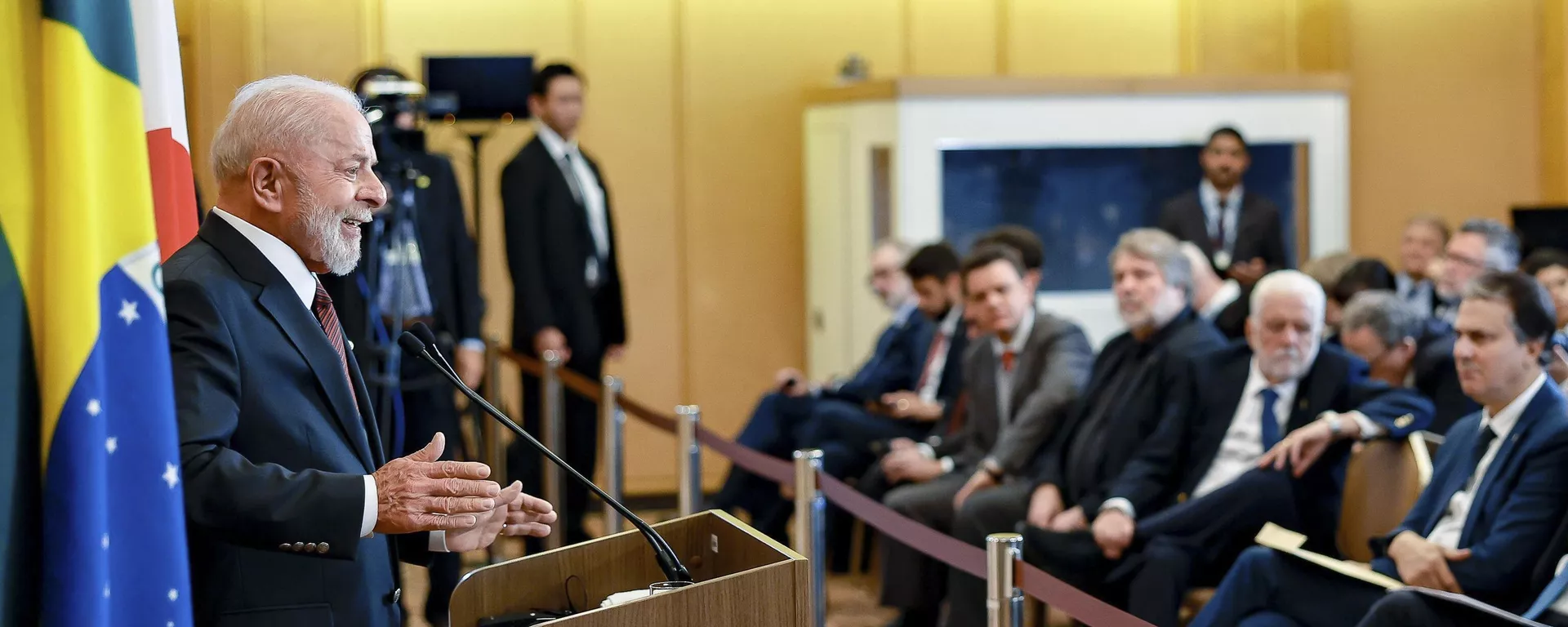 O presidente da República, Luiz Inácio Lula da Silva, durante entrevista coletiva à imprensa no Hotel Imperial, Tóquio, Japão, 27 de março de 2025 O presidente da República, Luiz Inácio Lula da Silva, durante entrevista coletiva à imprensa no Hotel Imperial, Tóquio, Japão, 27 de março de 2025 - Sputnik Brasil, 1920, 27.03.2025