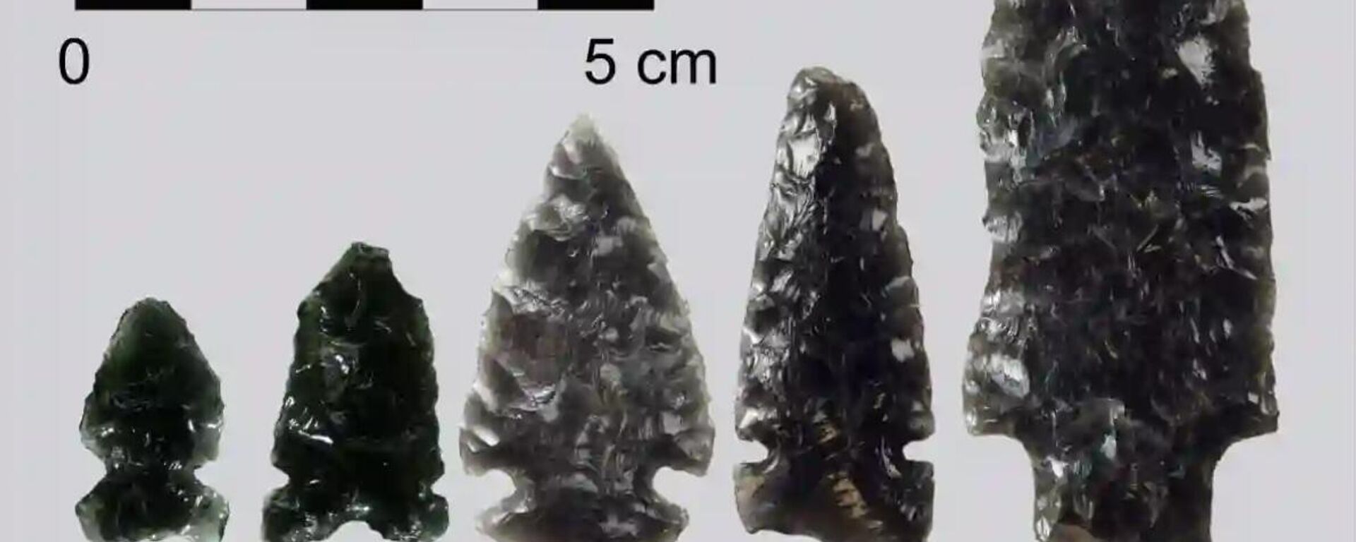 Esses pequenos artefatos de obsidiana são típicos daqueles encontrados na América do Norte. As ferramentas esculpidas à mão foram desenterradas em saltos de bisões, acampamentos pré-históricos e outros sítios de escavação arqueológica por toda Alberta - Sputnik Brasil, 1920, 31.03.2025