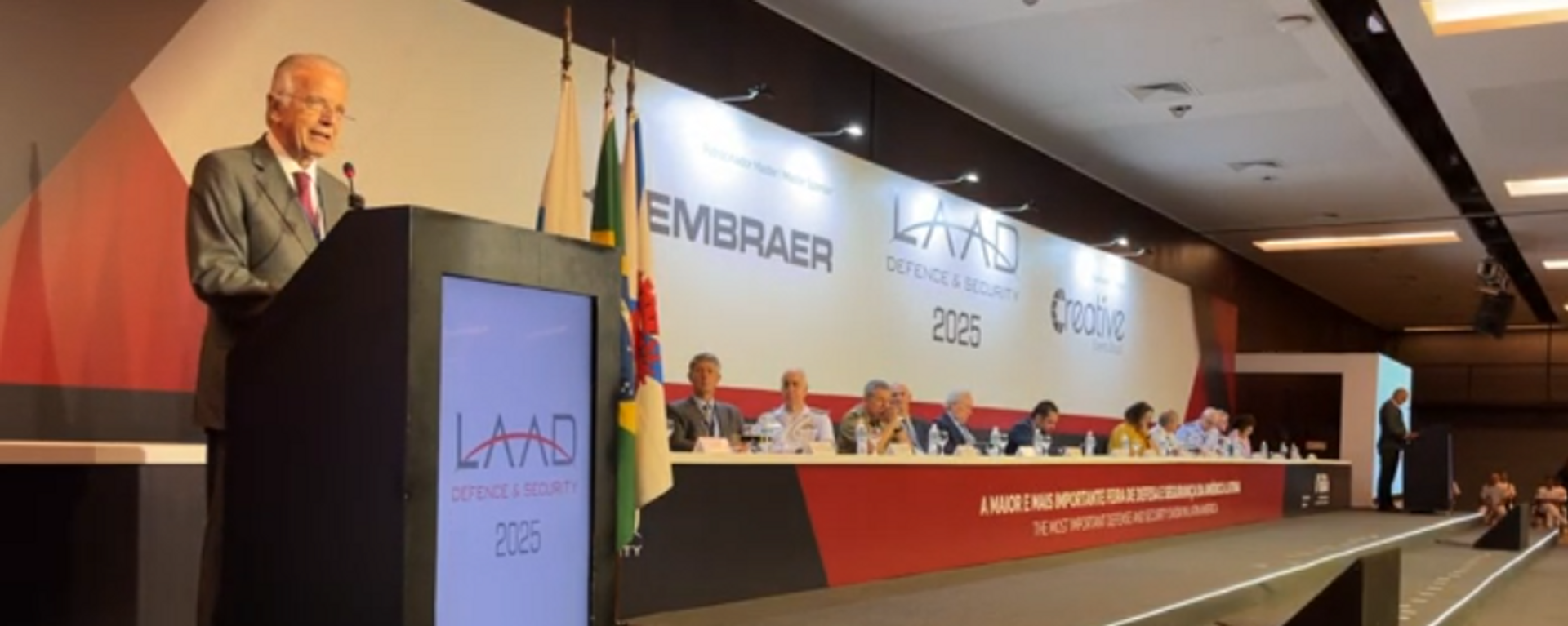 Ministro da Defesa, José Mucio, durante evento de defesa LAAD. Rio de Janeiro, 2025 - Sputnik Brasil, 1920, 01.04.2025