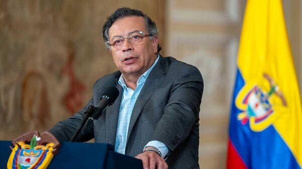 Gustavo Petro, presidente da Colômbia, foto de arquivo - Sputnik Brasil