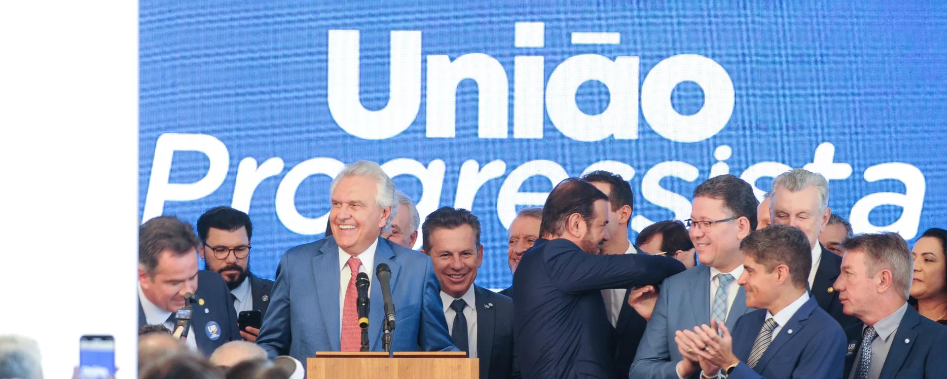 Ronaldo Caiado discursa durante a cerimônia de anúncio da formação da federação União Progressista, em Brasília (DF). Brasil, 29 de abril de 2025 - Sputnik Brasil, 1920, 05.05.2025