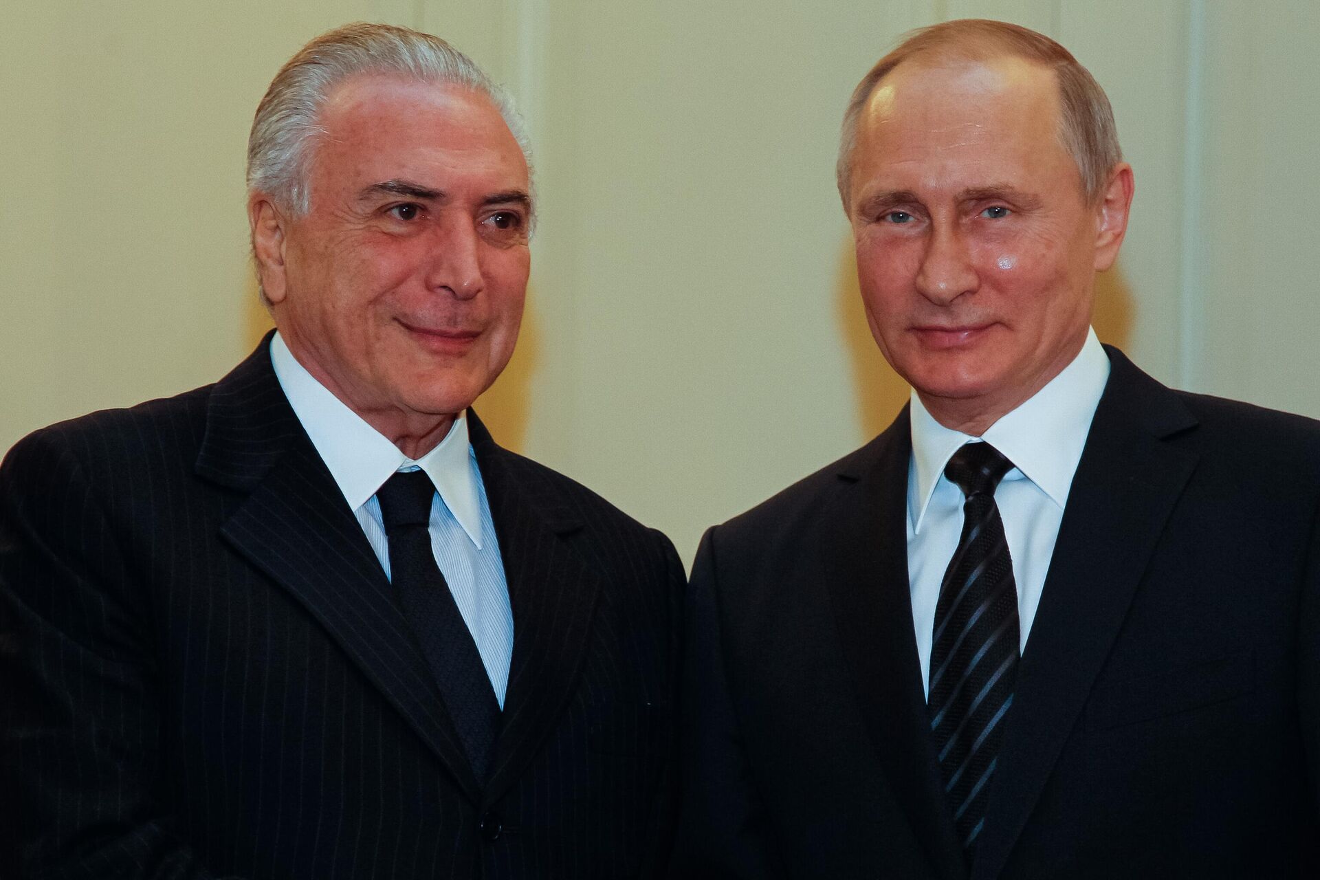 Michel Temer e Vladimir Putin em Moscou. Rússia, 20 de junho de 2017 Michel Temer e Vladimir Putin em Moscou. Rússia, 20 de junho de 2017