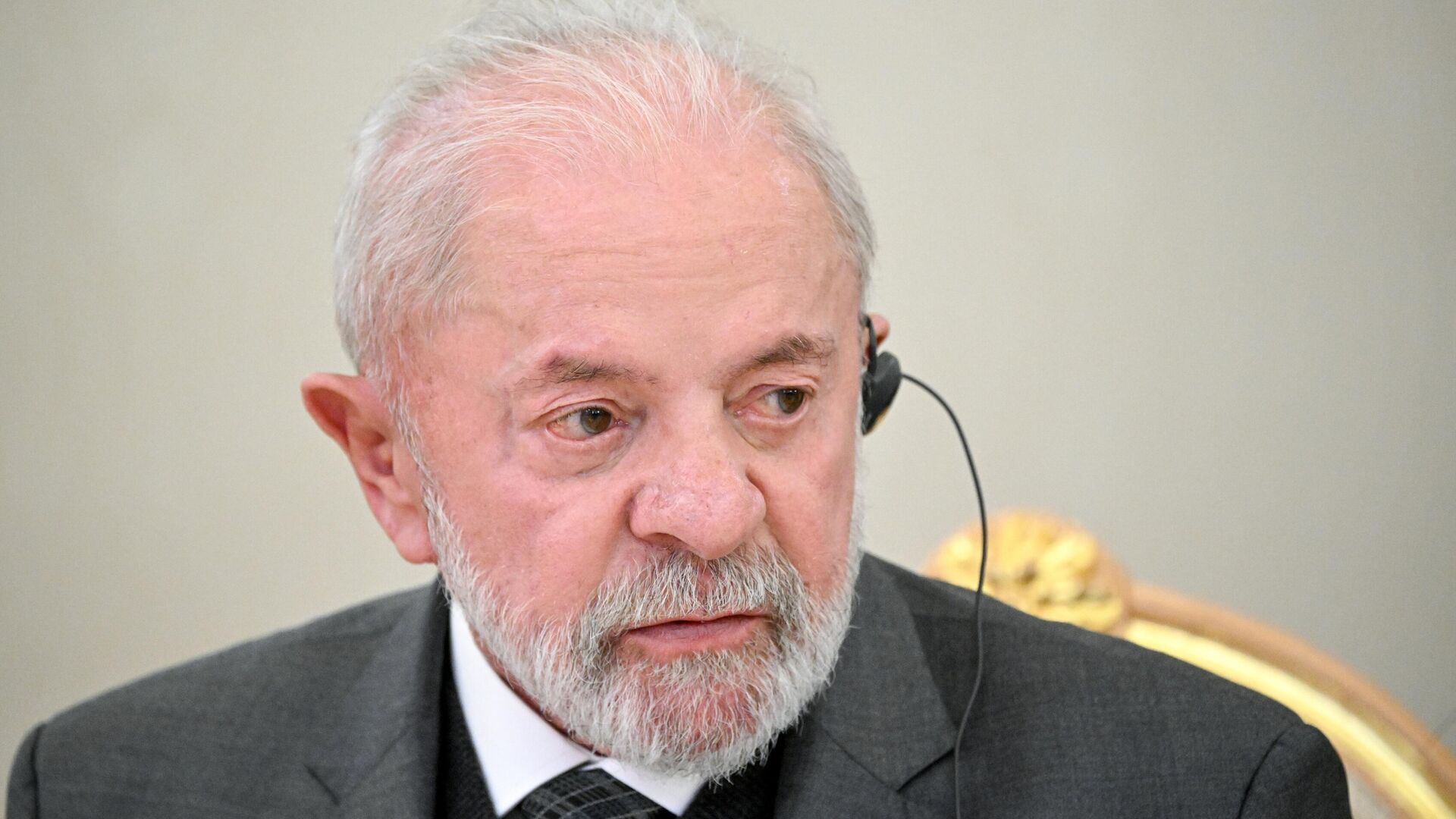 Presidente do Brasil, Luis Inácio Lula da Silva, durante encontro bilateral com homólogo russo, Vladimir Putin, em 9 de maio de 2025 Presidente do Brasil, Luis Inácio Lula da Silva, durante encontro bilateral com homólogo russo, Vladimir Putin, em 9 de maio de 2025 - Sputnik Brasil, 1920, 10.05.2025