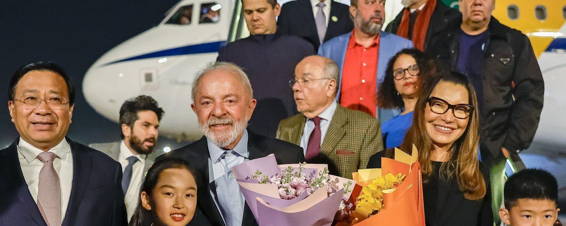 Lula desembarca em Pequim acompanhado de sua comitiva. China, 10 de maio de 2025 - Sputnik Brasil, 1920, 10.05.2025