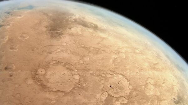 Cratera Cassini (415 quilômetros de diâmetro) Arabia Terra, Marte - Sputnik Brasil