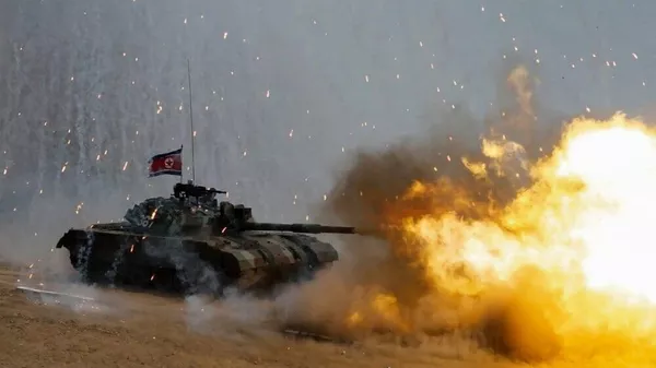 Treinamentos táticos realizados pelo Corpo do Exército Popular da Coreia. Pyongyang, 13 de maio de 2025 - Sputnik Brasil