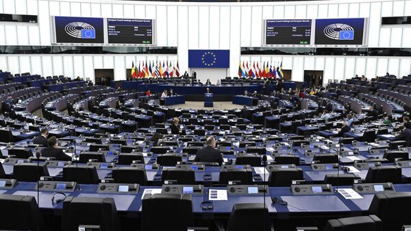 Vista do Parlamento Europeu, em Estrasburgo, leste da França, 11 de março de 2025 - Sputnik Brasil