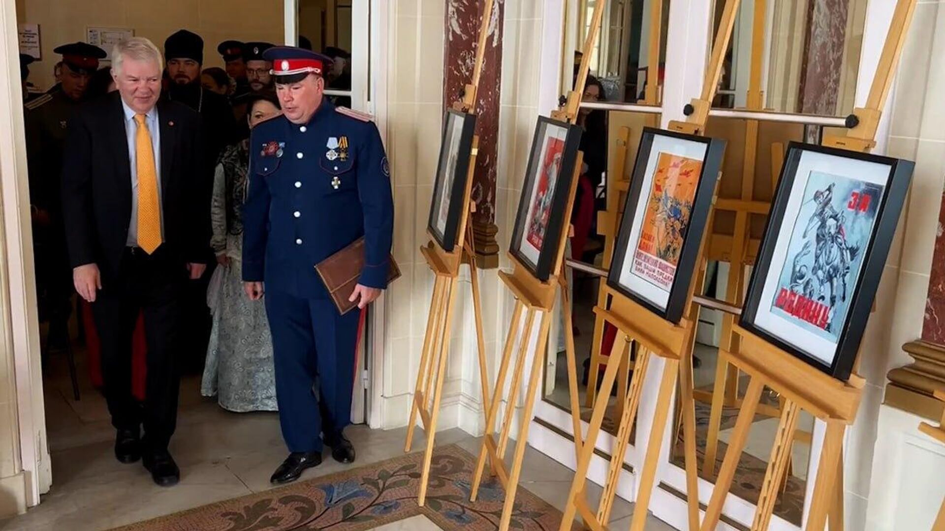 Abertura da exposição Libertação da Europa em Paris Abertura da exposição Libertação da Europa em Paris