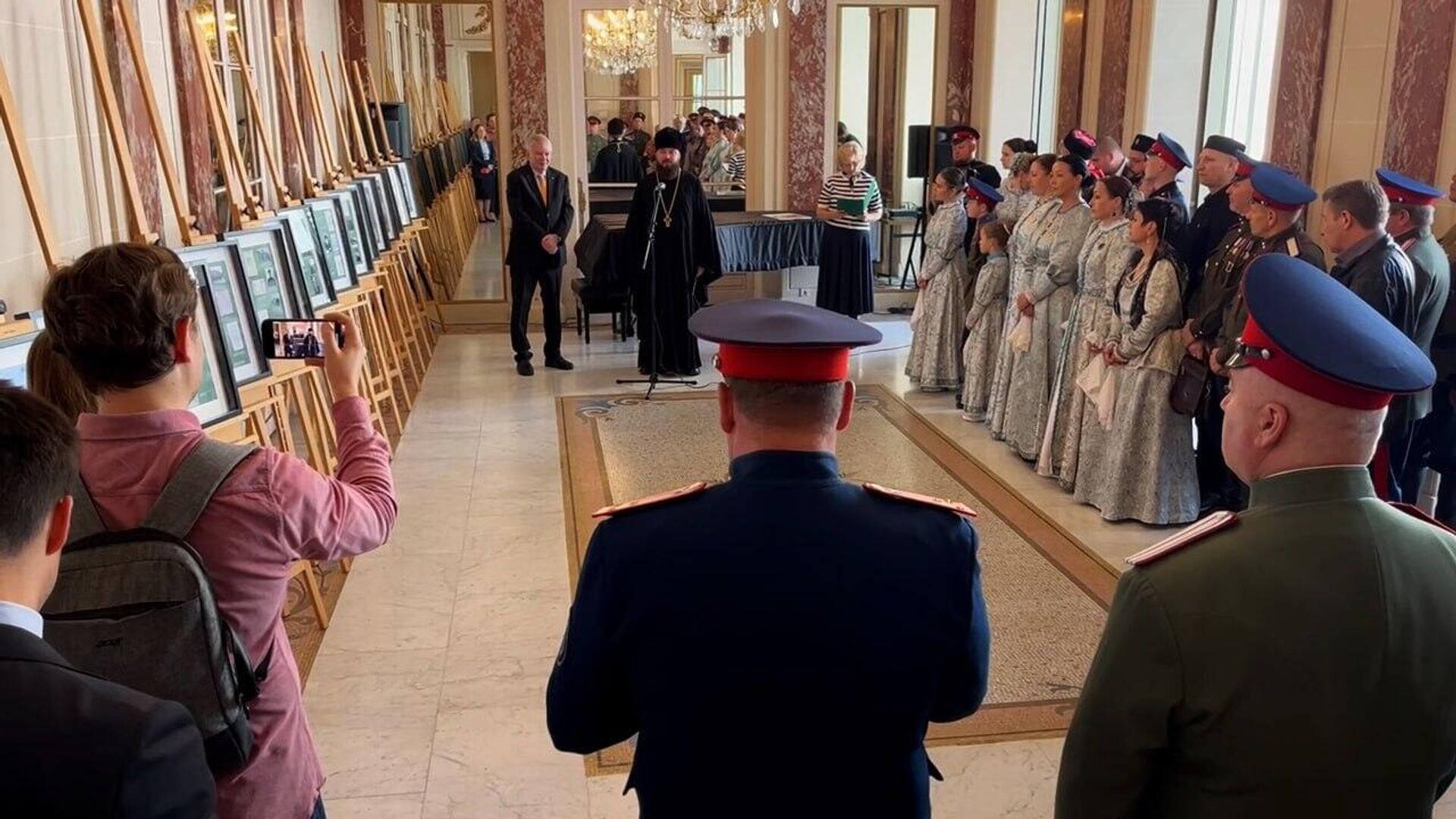 Abertura da exposição Libertação da Europa em Paris Abertura da exposição Libertação da Europa em Paris