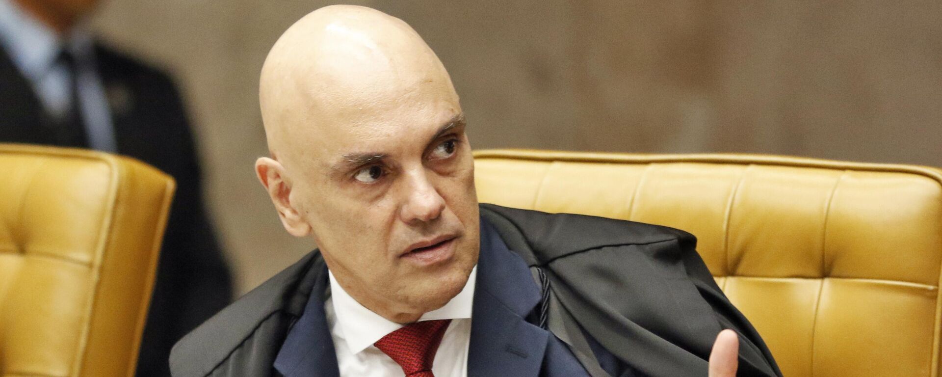 O ministro Alexandre de Moraes durante sessão do Supremo Tribunal Federal (STF), em Brasília (DF), em 5 de dezembro de 2024 - Sputnik Brasil, 1920, 24.07.2025