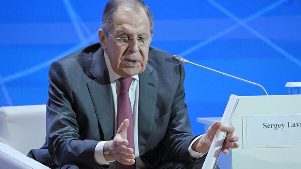 23.05.2025. Ministro das Relações Exteriores russo, Sergei Lavrov, na conferência Terras históricas do sul da Rússia. Identidade nacional e autodeterminação dos povos em Moscou. 23.05.2025. Ministro das Relações Exteriores russo, Sergei Lavrov, na conferência Terras históricas do sul da Rússia. Identidade nacional e autodeterminação dos povos em Moscou. - Sputnik Brasil