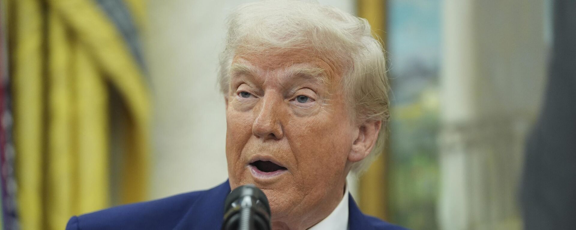 Donald Trump, presidente estadunidense, discursa no Salão Oval da Casa Branca, em Washington, D.C. EUA, 28 de maio de 2025 - Sputnik Brasil, 1920, 28.05.2025