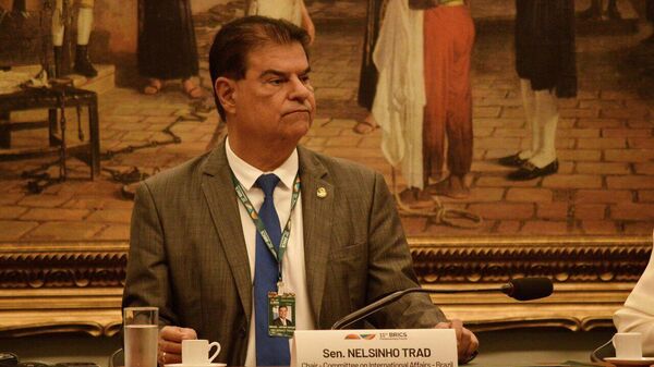 Senador Nelsinho Trad (PSD-MS), em evento no Congresso Nacional que coordena a Comissão de Relações Exteriores do Senado e lidera os trabalhos de articulação entre os parlamentos - Sputnik Brasil