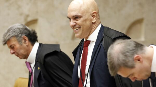 O ministro Alexandre de Moraes durante sessão do Supremo Tribunal Federal (STF), Brasília (DF), 5 de dezembro de 2024 - Sputnik Brasil