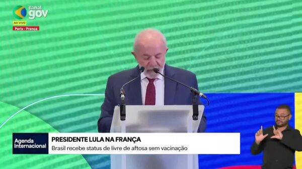 Em Paris, Lula celebra certificação ao Brasil de país livre da febre aftosa - Sputnik Brasil