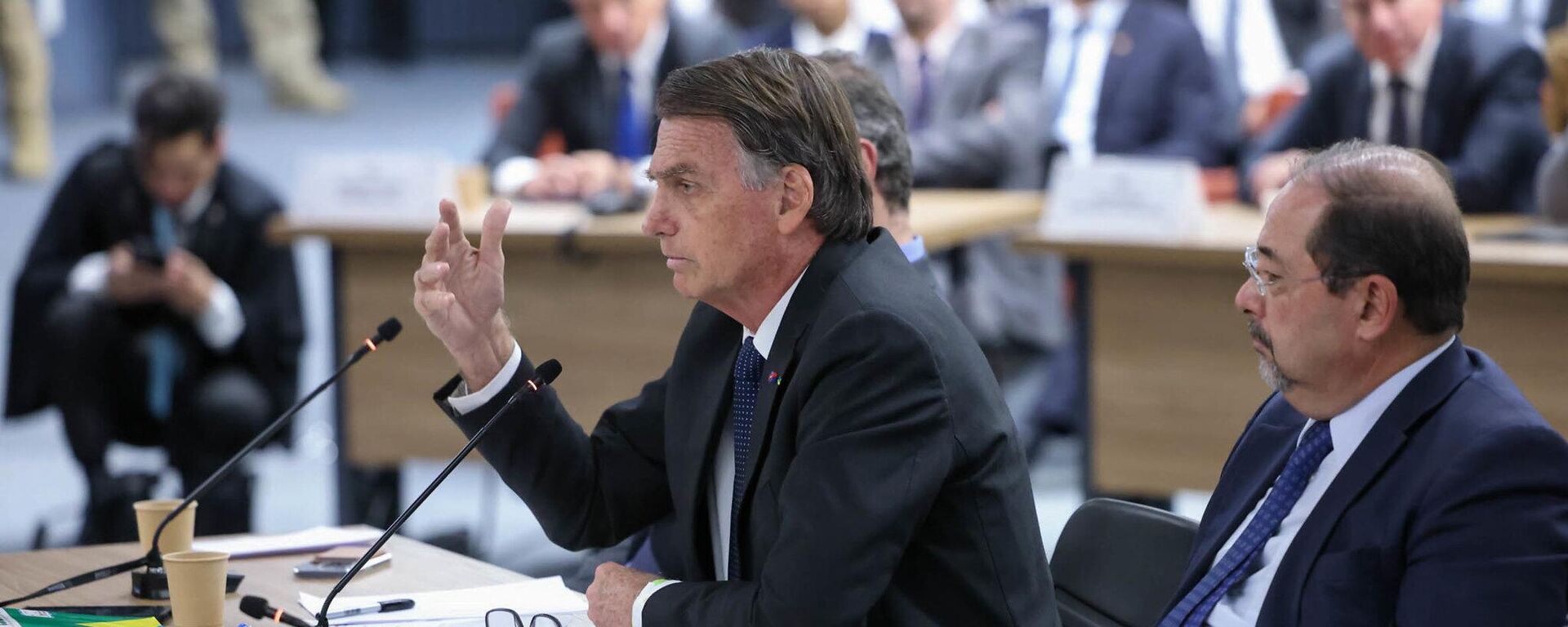 Bolsonaro é interrogado pelo STF como réu da Ação Penal (AP) 2668, em junho de 2025 - Sputnik Brasil, 1920, 10.06.2025