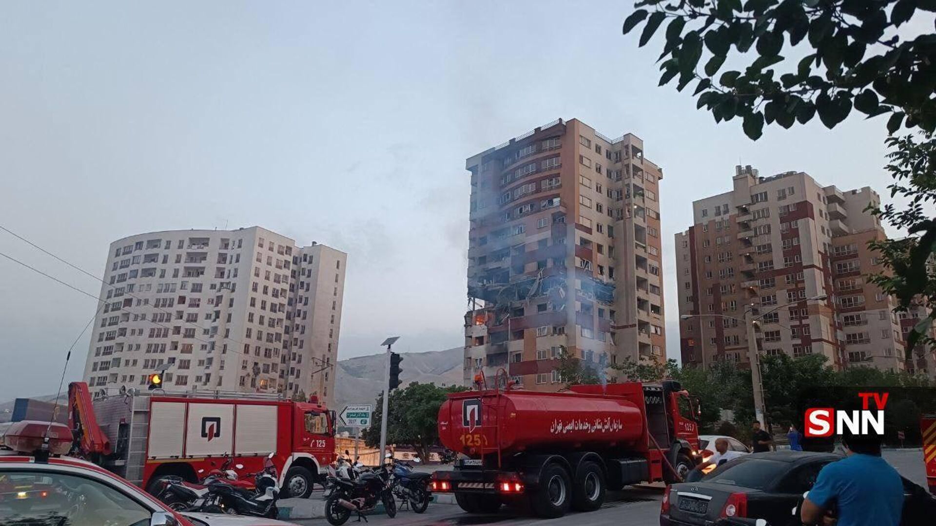 ‼ Serviços de segurança estão no local de um dos ataques a um edifício residencial no Irã ‼ Serviços de segurança estão no local de um dos ataques a um edifício residencial no Irã