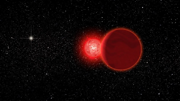 Representação artística de uma estrela que passou perto da Terra há 56 milhões de anos - Sputnik Brasil