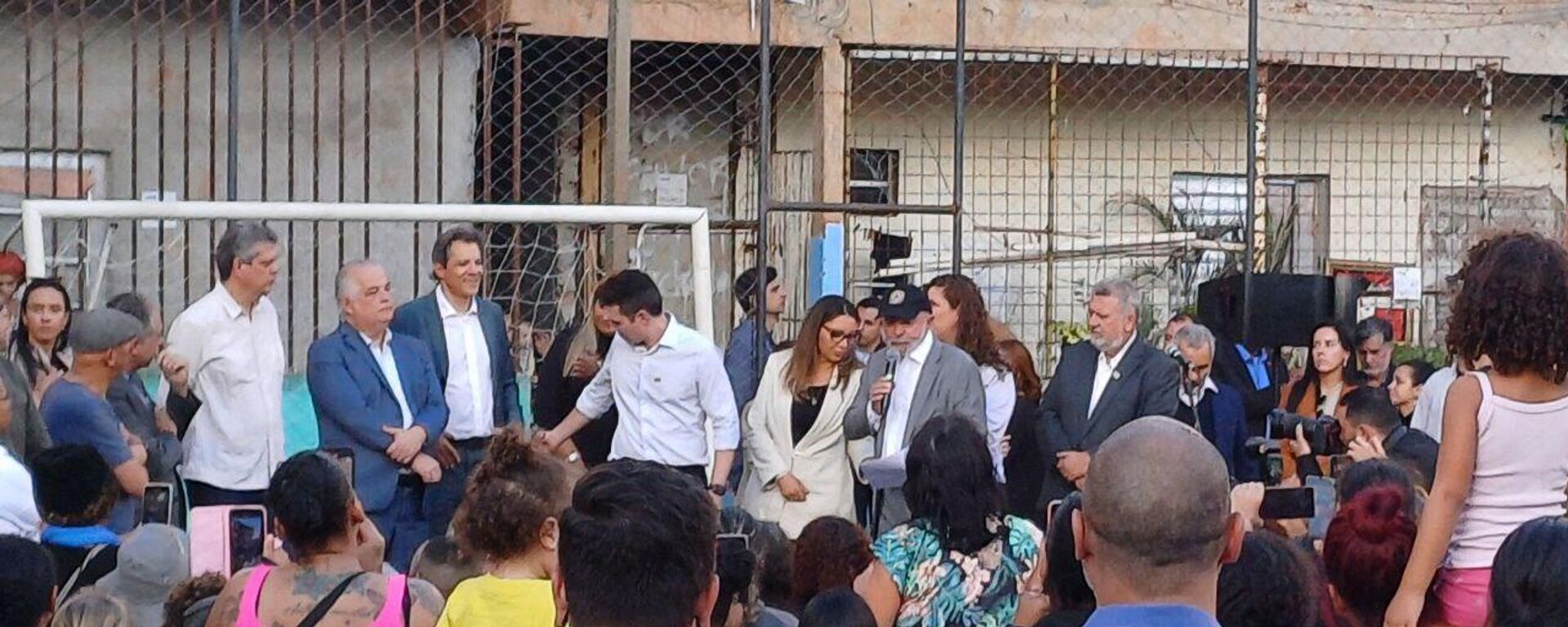 O presidente Luiz Inácio Lula da Silva durante anúncio de um plano de reassentamento habitacional para cerca de 900 famílias da Favela do Moinho. São Paulo (SP), 26 de junho de 2025 - Sputnik Brasil, 1920, 26.06.2025