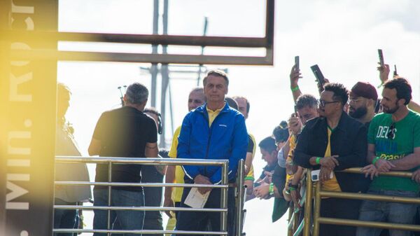 O ex-presidente Jair Bolsonaro (PL) durante manifestação em São Paulo. - Sputnik Brasil