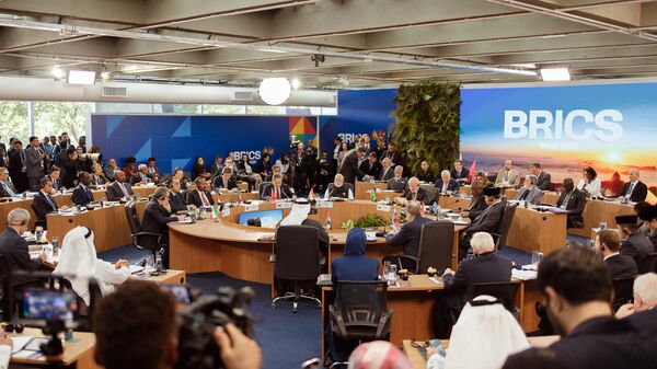 Encontro de autoridades internacionais no primeiro dia da 17ª reunião da Cúpula do BRICS, no Rio de Janeiro - Sputnik Brasil