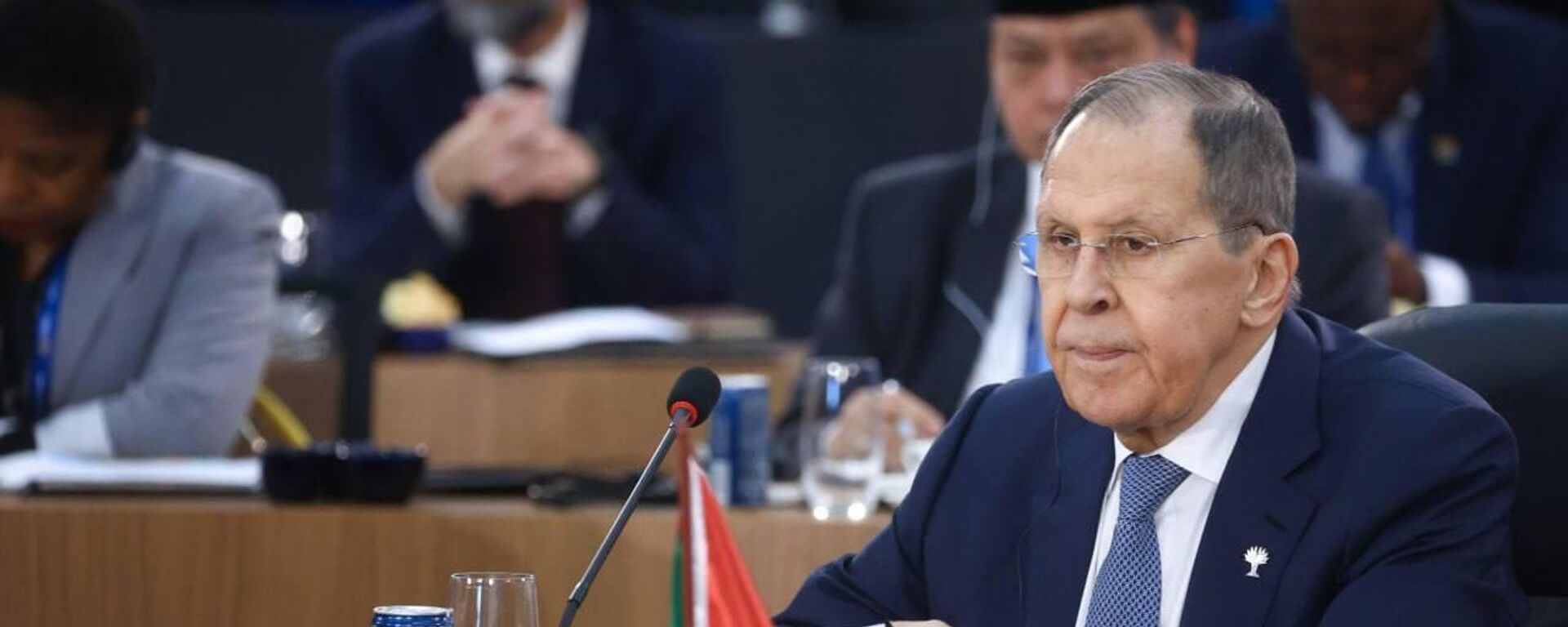 Ministro das Relações Exteriores da Rússia, Sergei Lavrov durante sessão plenária da 17ª Cúpula do BRICS. Rio de Janeiro, Brasil, 6 de julho de 2025 - Sputnik Brasil, 1920, 31.07.2025