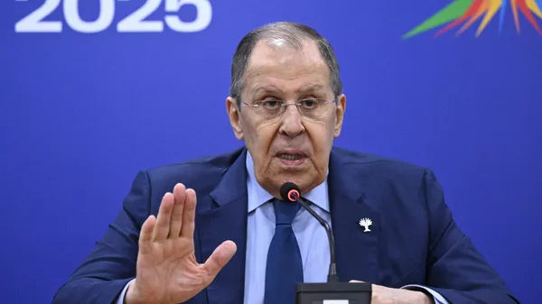 Coletiva de imprensa do ministro das Relações Exteriores da Rússia, Sergei Lavrov, na 17ª Cúpula do BRICS - Sputnik Brasil