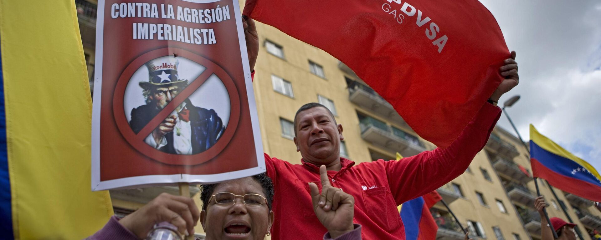 Protestos na Venezuela contra sanções norte-americanas - Sputnik Brasil, 1920, 22.07.2025