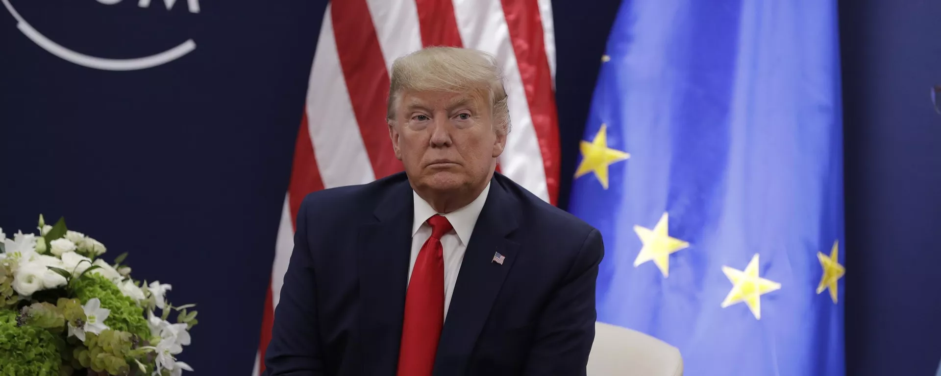 Presidente dos Estados Unidos, Donald Trump durante reunião no Fórum Econômico Mundial, em Davos, na Suíça, em 21 de janeiro de 2020 - Sputnik Brasil, 1920, 23.07.2025